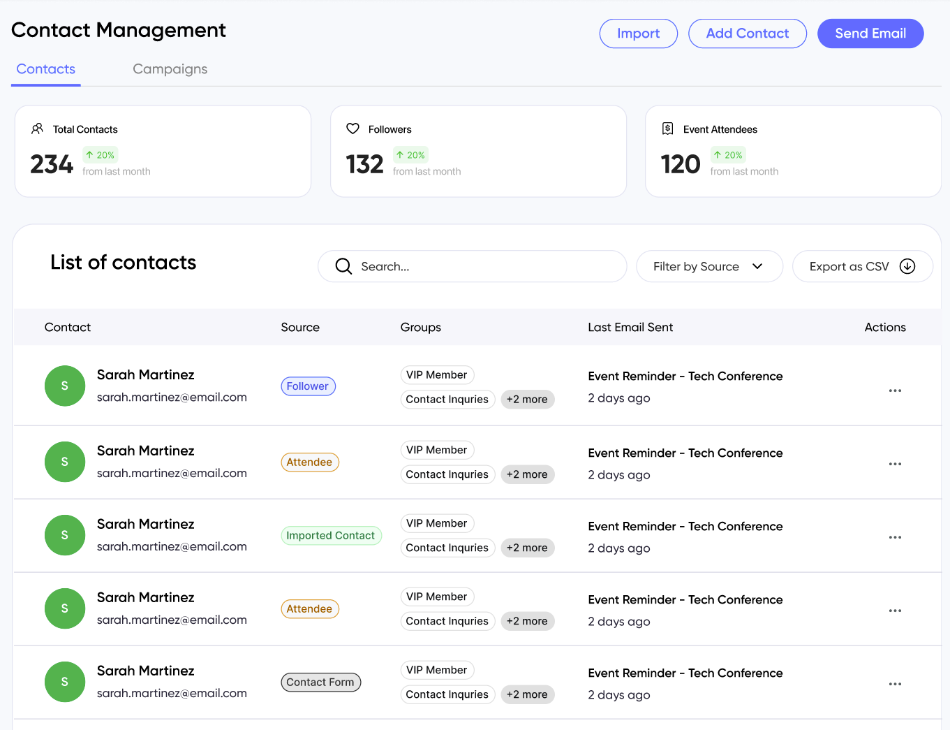 Contact Management